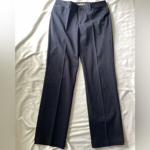 NWOT Eddie Bauer Dk Blue Women’s Stay Shape Twill Trousers Slightly Curvy Size 6